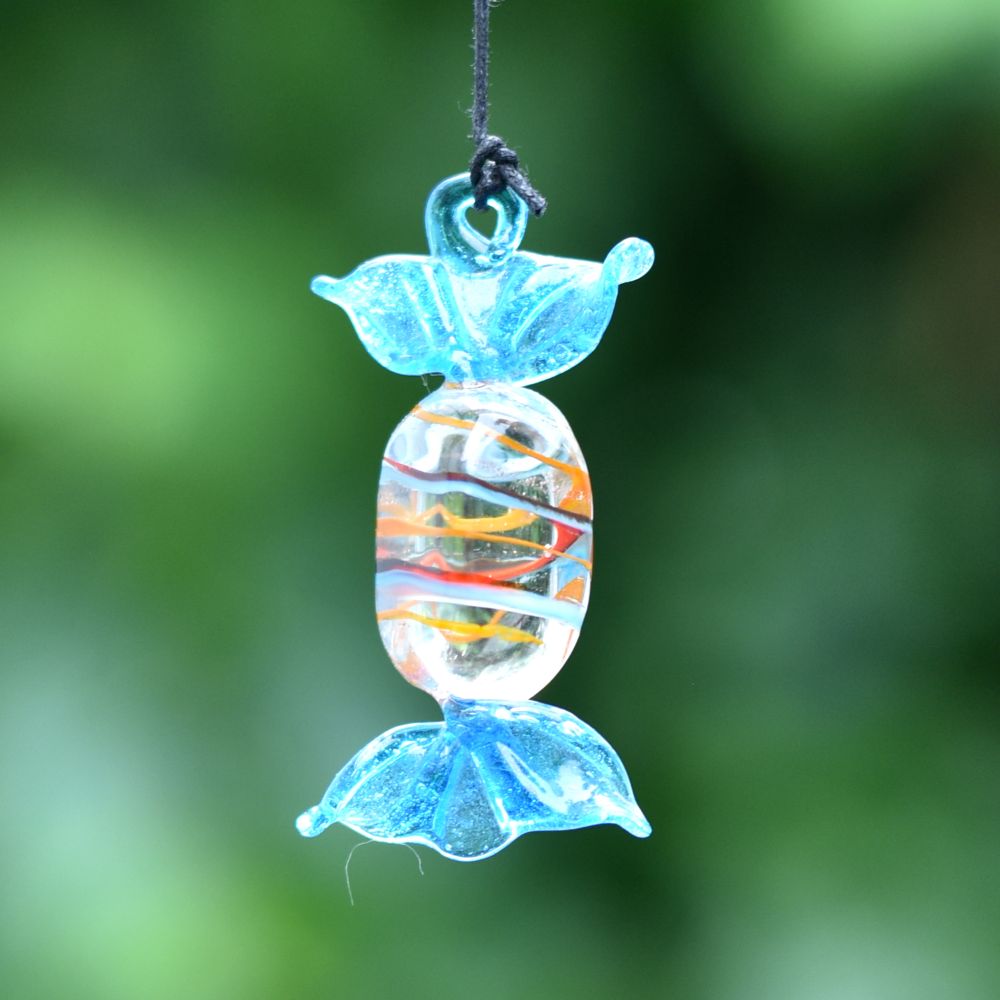 Assorted Multicolor Toffee Kids Christmas Tree Decoration Ornaments Set of 10 Pcs